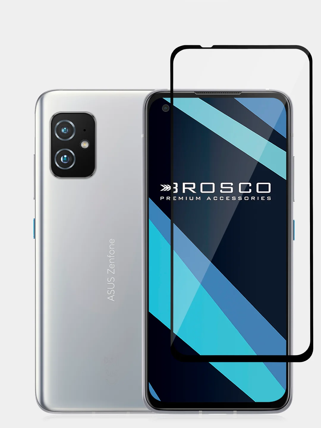Прозрачный 1-2 шт стекло для ASUS Zenfone 8 защитное ROSCO прозрачное с олеофобным покрытием и рамкой