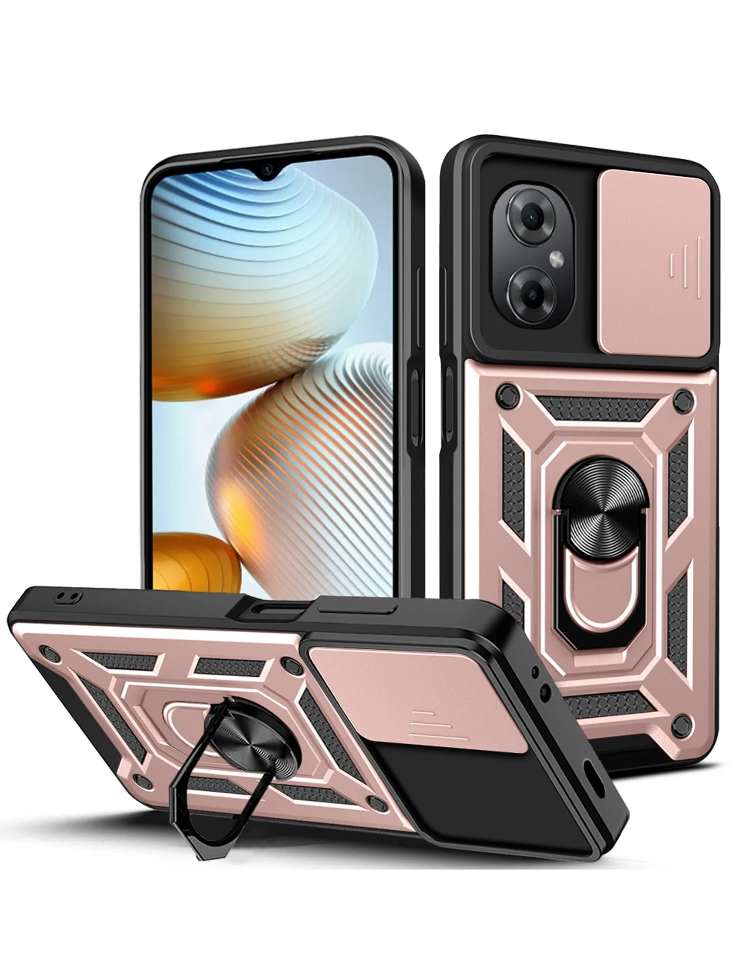Розовый чехол противоударный armors для Xiaomi Poco M5 и Poco M4 5G / Поко М5 и Поко М4 5G