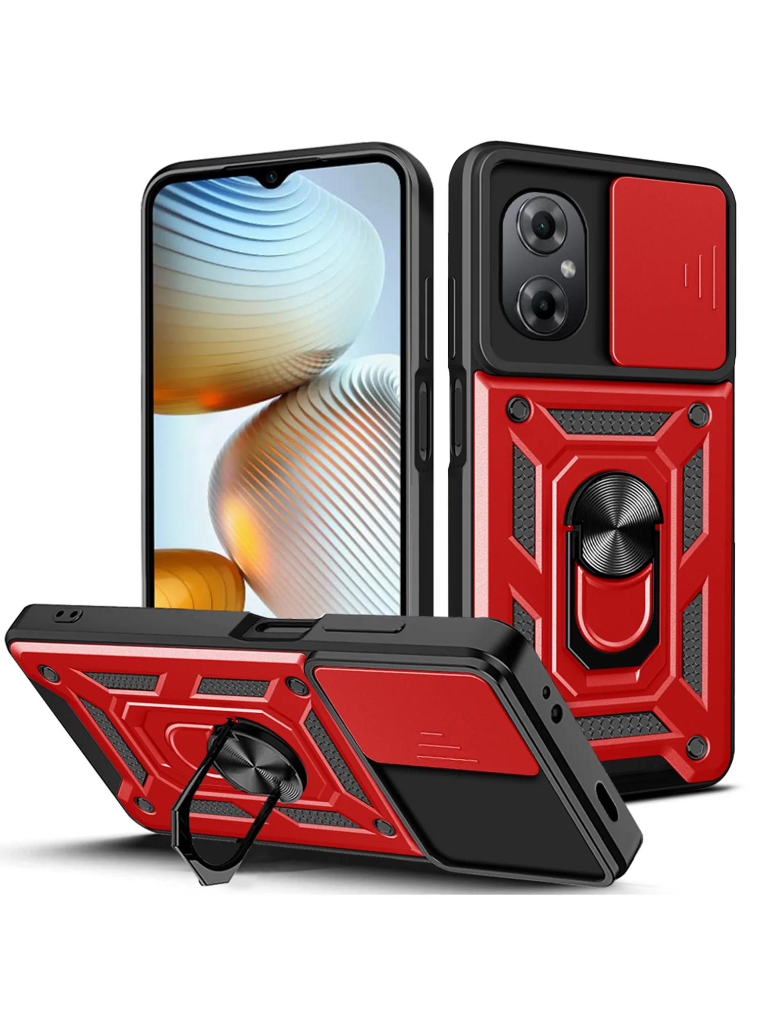 Красный чехол противоударный armors для Xiaomi Poco M5 и Poco M4 5G / Поко М5 и Поко М4 5G