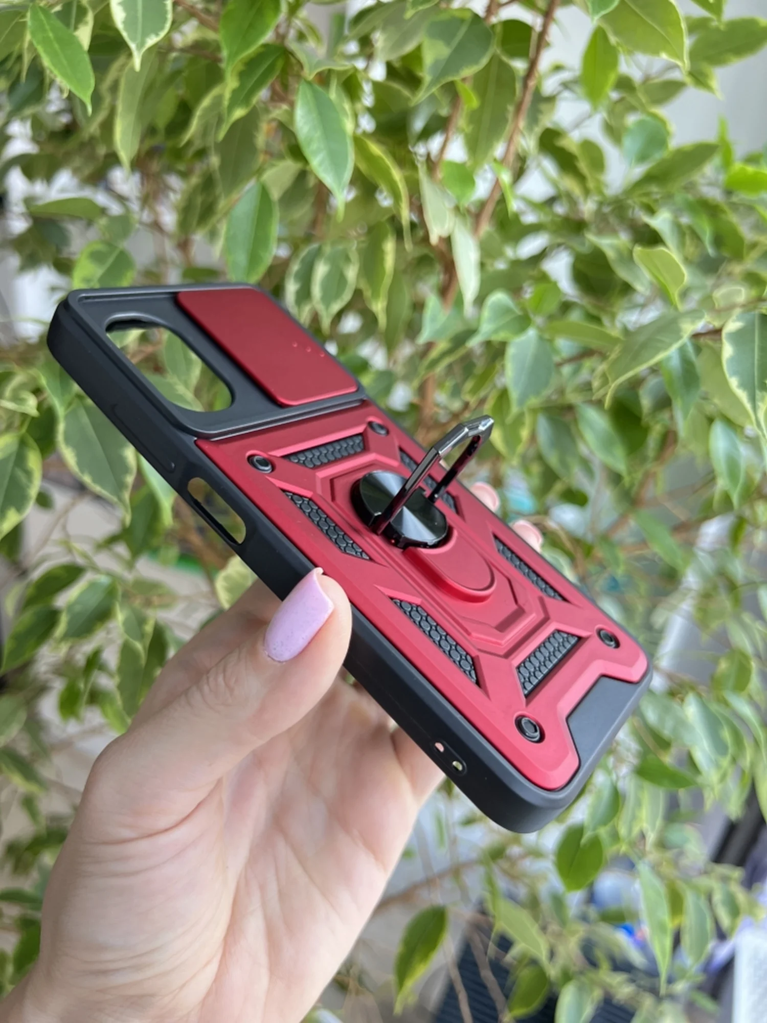 Красный чехол противоударный armors для Xiaomi Poco M5 и Poco M4 5G / Поко М5 и Поко М4 5G