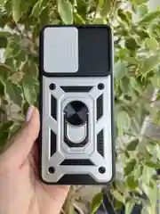 Серебряный чехол противоударный armors для Xiaomi Poco M5 и Poco M4 5G / Поко М5 и Поко М4 5G