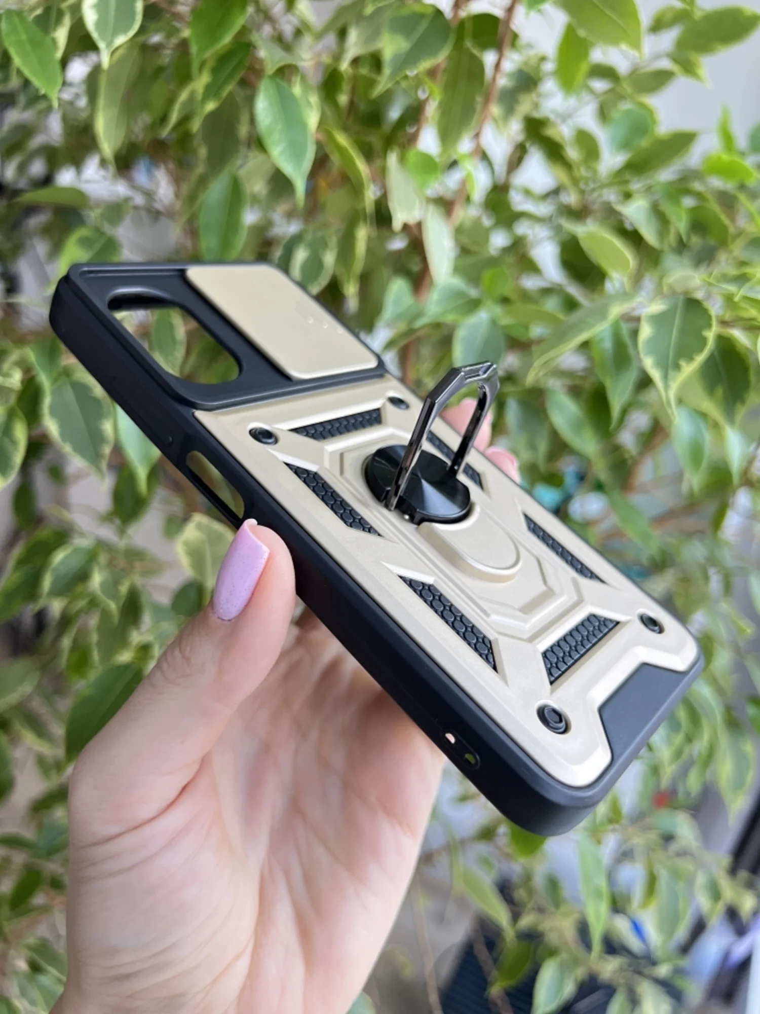 Золотой чехол противоударный armors для Xiaomi Poco M5 и Poco M4 5G / Поко М5 и Поко М4 5G