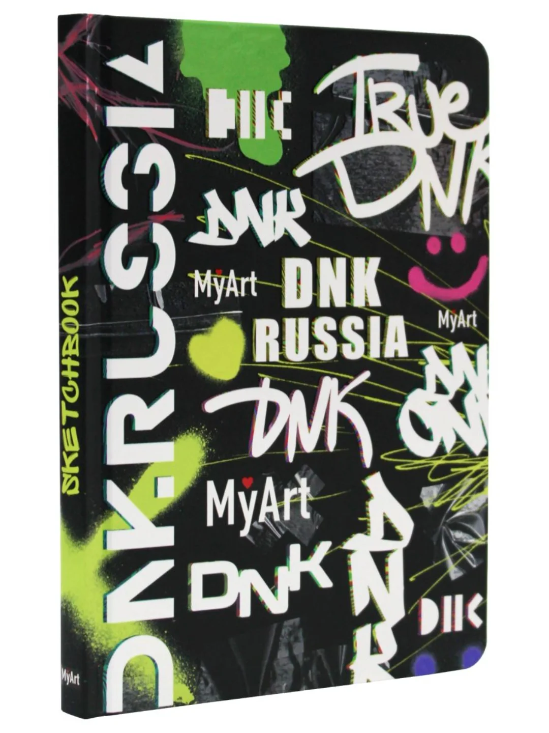 Черный блокнот DNK А5, 64 листа, скетчбук MyArt плотность 120г/кв.м. Проф-Пресс