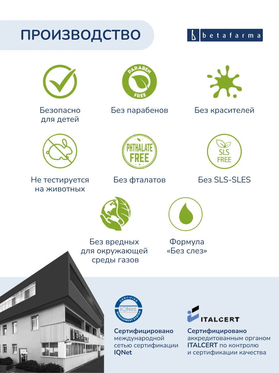 Детский шампунь и пена для ванны 2 в 1 BABYCOCCOLE, 250 мл