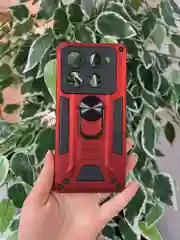 Красный чехол противоударный military для Infinix Note 40 Pro 4G и Note 40 Pro Plus