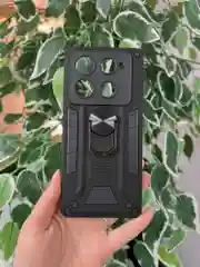 Черный чехол противоударный military для Infinix Note 40 Pro 4G и Note 40 Pro Plus