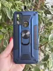 Темно-синий чехол противоударный military для Tecno Spark 7 / Техно Спарк 7