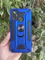 Синий чехол противоударный military для Tecno Spark 7 / Техно Спарк 7