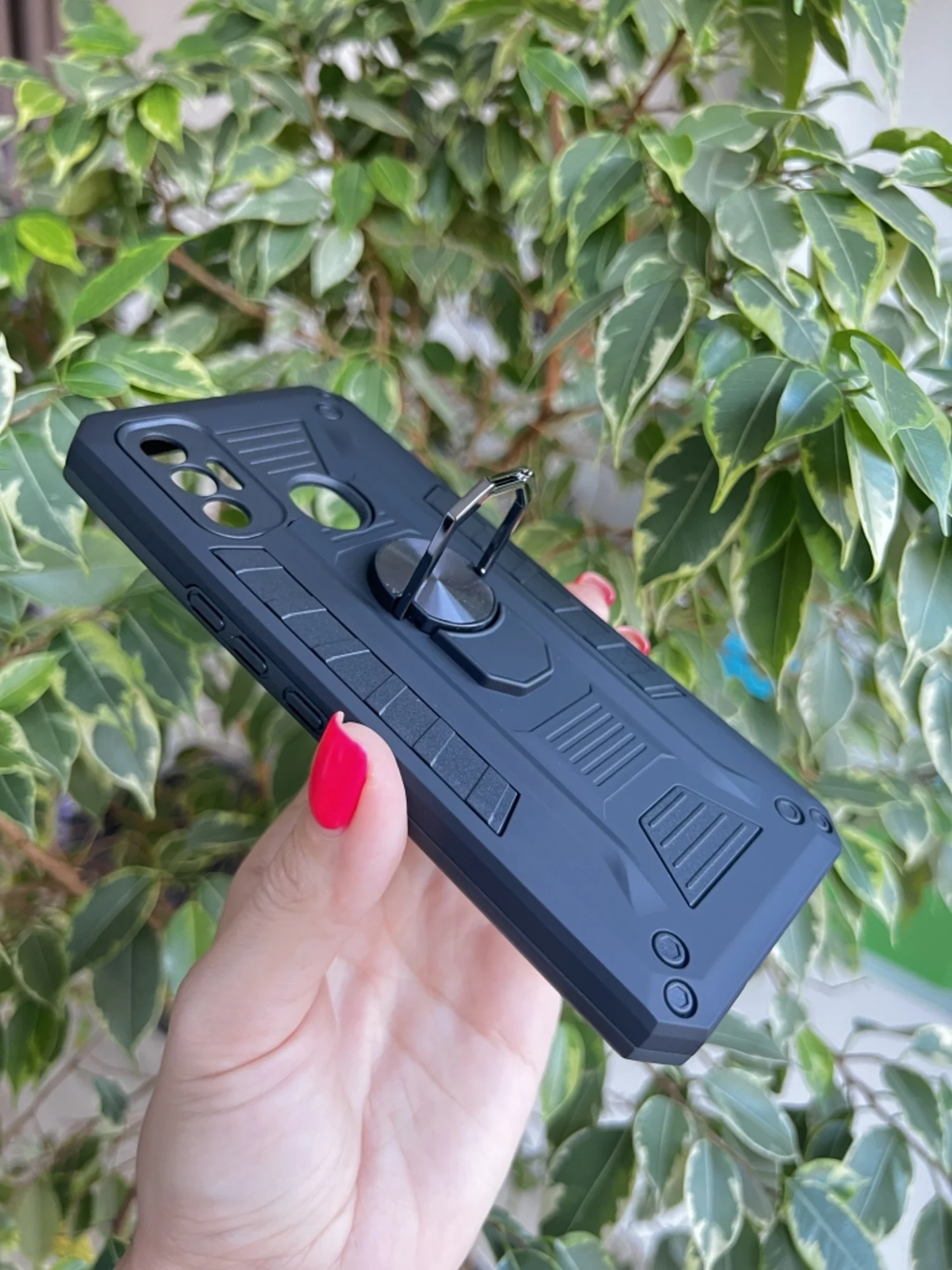 Черный чехол противоударный military для Tecno Spark 7 / Техно Спарк 7