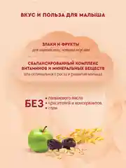 Каша детская Винни молочная овсяная с яблоком и черносливом, с 5 месяцев, 200 г
