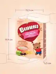 Каша детская Винни молочная овсяная с яблоком и черносливом, с 5 месяцев, 200 г