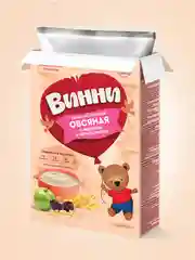 Каша детская Винни молочная овсяная с яблоком и черносливом, с 5 месяцев, 200 г