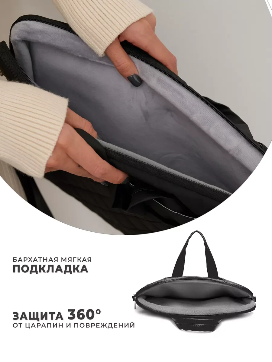 Черный сумка для ноутбука KINMAC 15.6 и 17 дюймов