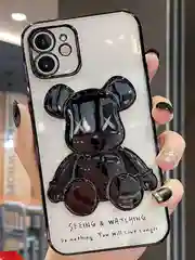 Чехол для iPhone 11 / 12 / 13 / 14 Pro Max KAWS силиконовый прозрачный айфон про макс