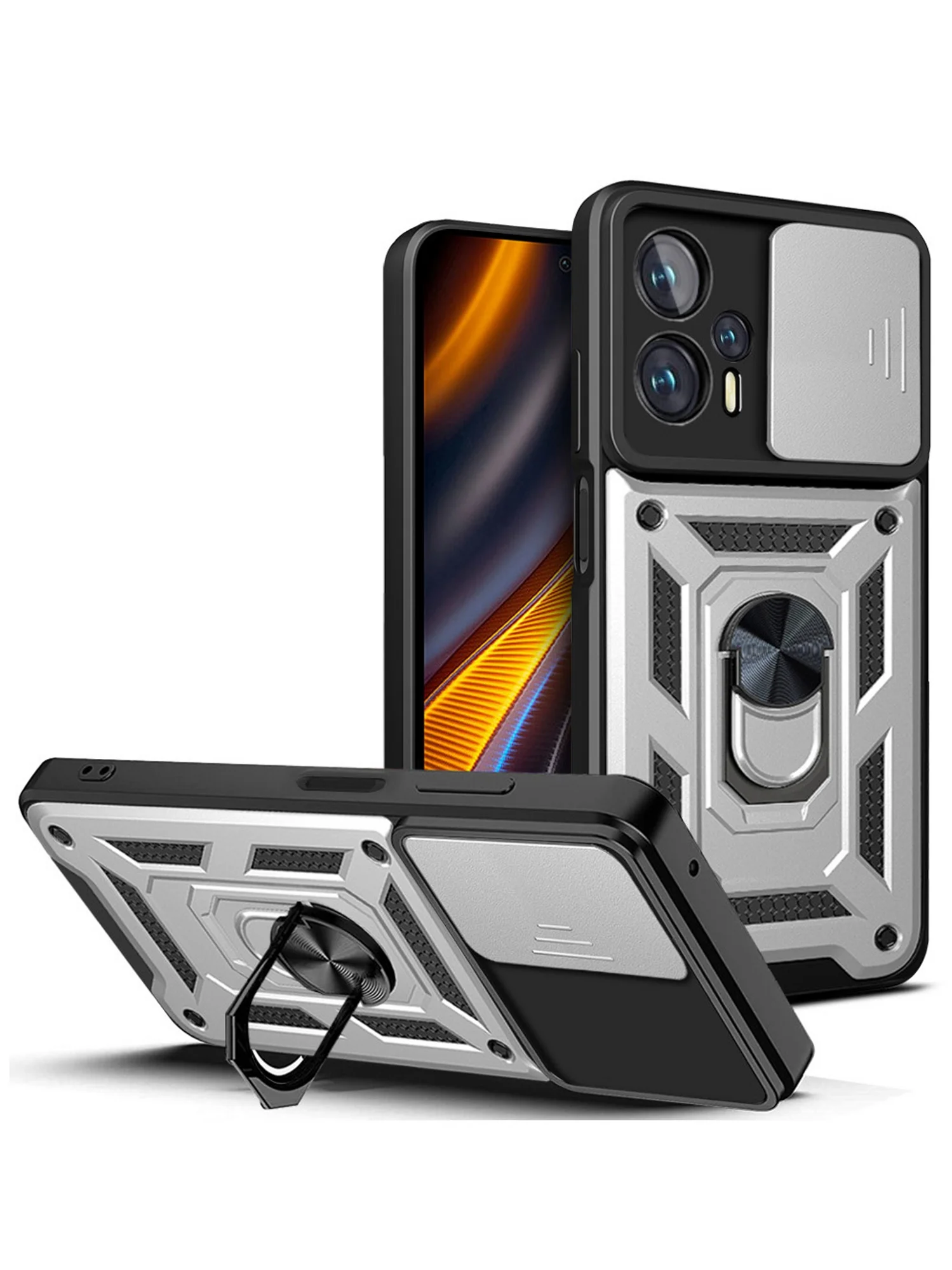 Чехол противоударный armors для Xiaomi Poco X4 GT / Поко Х4 ГТ с защитой камеры