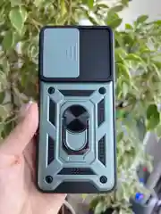 Зеленый чехол противоударный armors для Xiaomi Poco X4 GT / Поко Х4 ГТ с защитой камеры
