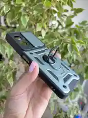 Зеленый чехол противоударный armors для Xiaomi Poco X4 GT / Поко Х4 ГТ с защитой камеры