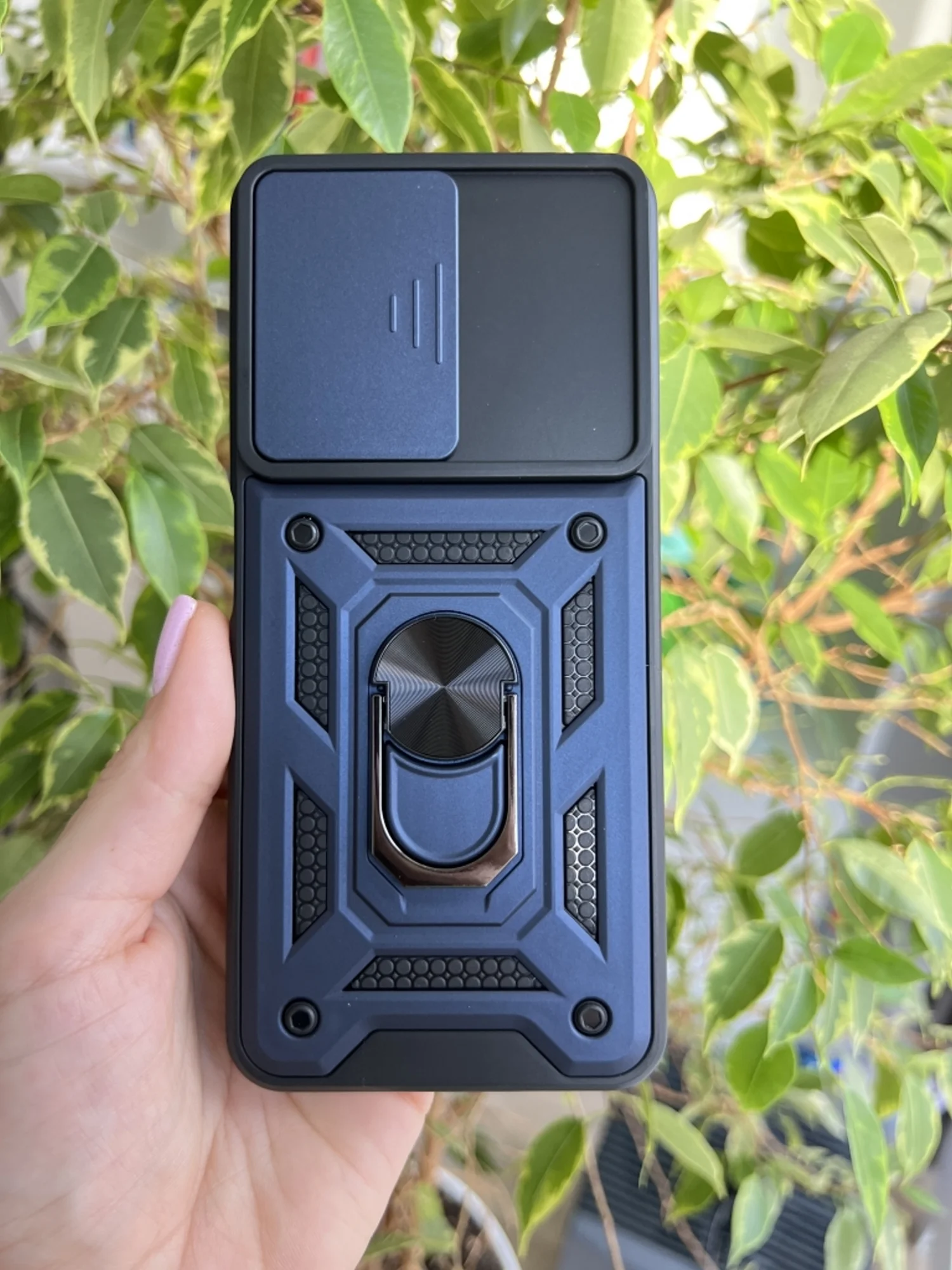 Темно-синий чехол противоударный armors для Xiaomi Poco X4 GT / Поко Х4 ГТ с защитой камеры