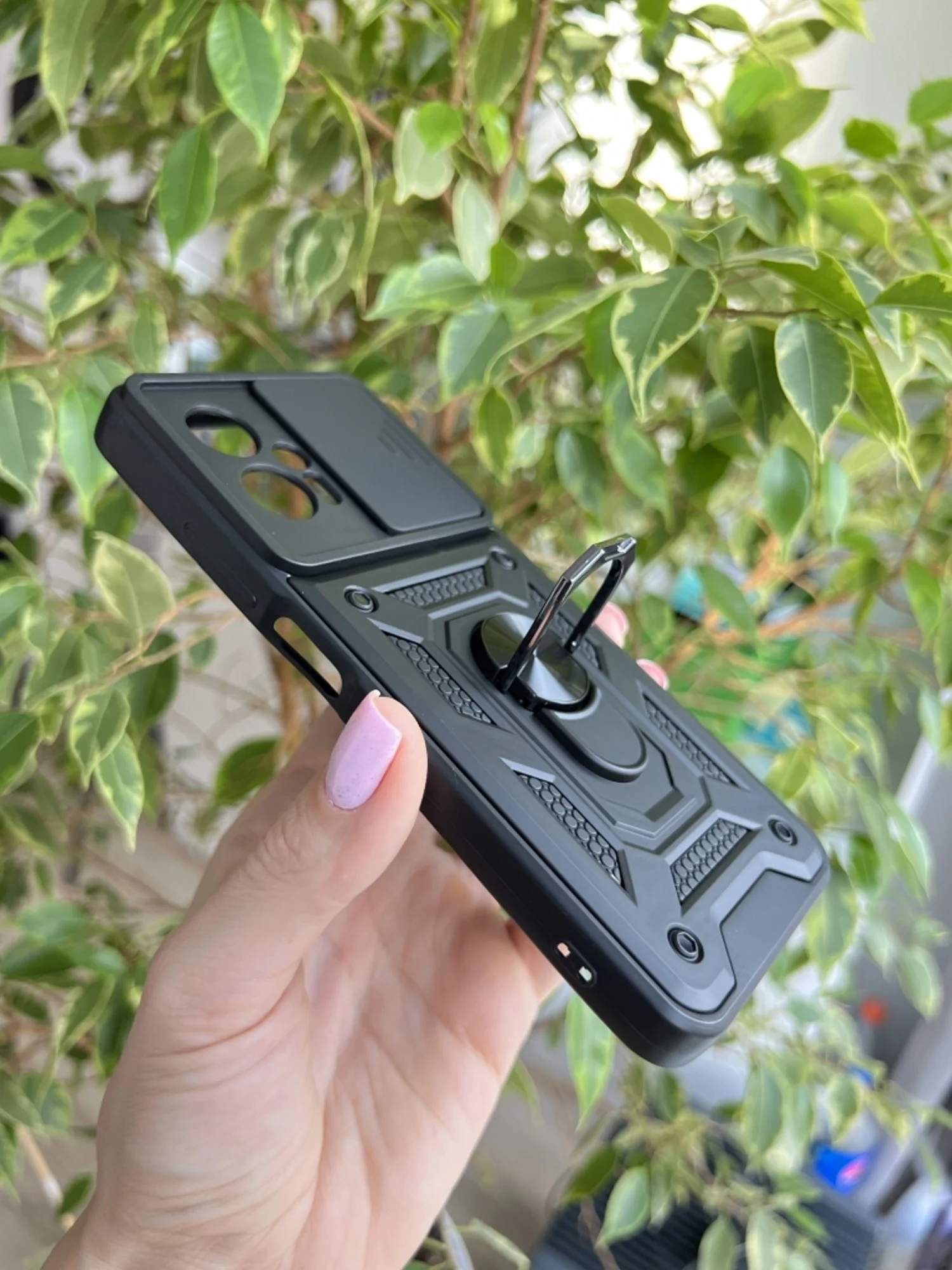 Черный чехол противоударный armors для Xiaomi Poco X4 GT / Поко Х4 ГТ с защитой камеры