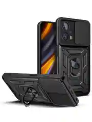 Черный чехол противоударный armors для Xiaomi Poco X4 GT / Поко Х4 ГТ с защитой камеры