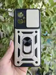 Золотой чехол противоударный armors для Xiaomi Poco X4 GT / Поко Х4 ГТ с защитой камеры