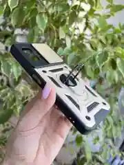 Золотой чехол противоударный armors для Xiaomi Poco X4 GT / Поко Х4 ГТ с защитой камеры