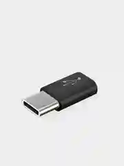 Черный переходник адаптер micro usb type c