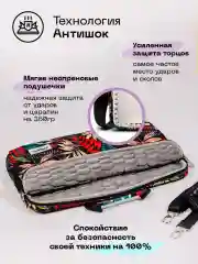 Черный сумка для ноутбука 15.6,16 и 17 дюймов KINMAC, с ремнем на плечо и большим карманом спереди