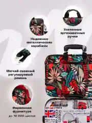 Черный сумка для ноутбука 15.6,16 и 17 дюймов KINMAC, с ремнем на плечо и большим карманом спереди