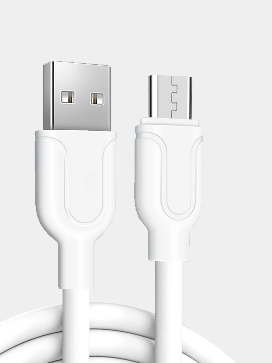 Белый кабель micro usb для зарядки и передачи данных, быстрая зарядка