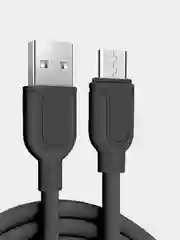 Черный кабель micro usb для зарядки и передачи данных, быстрая зарядка