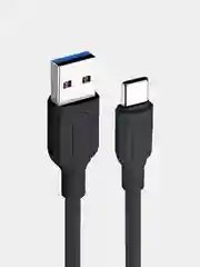 Черный кабель type c - usb для зарядки устройств и передачи данных