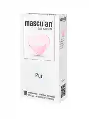 Презервативы Masculan Pur №10, ультратонкие презервативы, много смазки, 10 шт