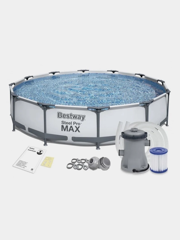 Бассейн каркасный с фильтром-насосом Bestway 56416 BW 366x76 см