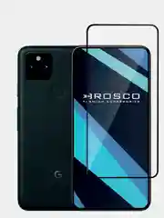 Прозрачный стекло для Google Pixel 5 защитное ROSCO прозрачное с олеофобным покрытием и черной рамкой
