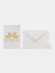 Серый открытка на рождение ребенка "Коляска"