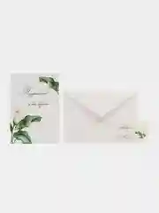 Тёмно-зелёный открытка "У вас будет....." Цветы