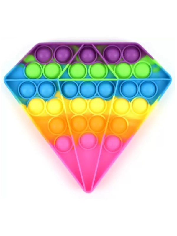 Pop it бриллиант, игрушка антистресс для детей вечная пупырка Поп Ит