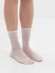 Белый гольфы женские, капроновые