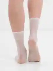 Белый гольфы женские, капроновые