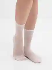 Белый гольфы женские, капроновые