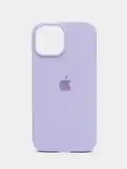 Аметистовый чехол Silicone Case Premium для iPhone (Айфон) 11, 13, 14, 15, Pro, Max, с закрытым низом