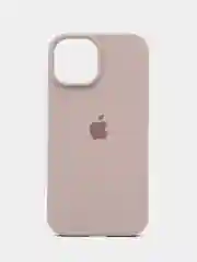 Бежевый меланж чехол Silicone Case Premium для iPhone (Айфон) 11, 13, 14, 15, Pro, Max, с закрытым низом