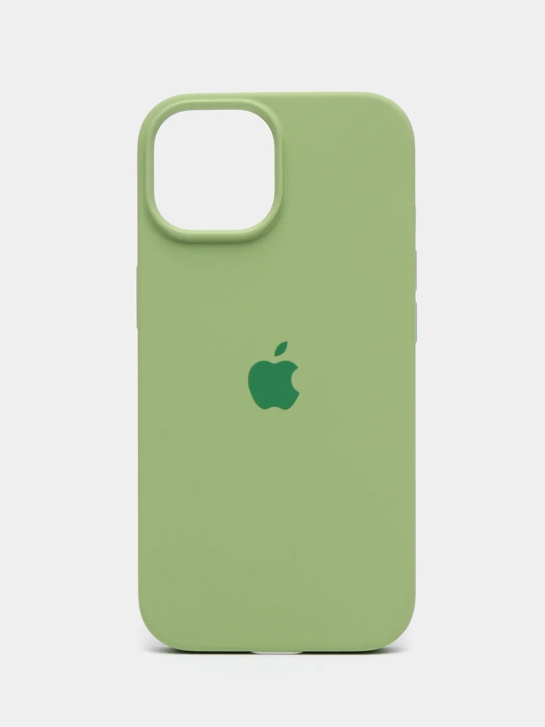 Горчичный чехол Silicone Case Premium для iPhone (Айфон) 11, 13, 14, 15, Pro, Max, с закрытым низом