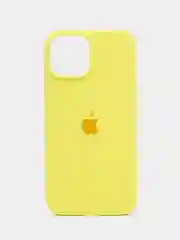 Желтый чехол Silicone Case Premium для iPhone (Айфон) 11, 13, 14, 15, Pro, Max, с закрытым низом
