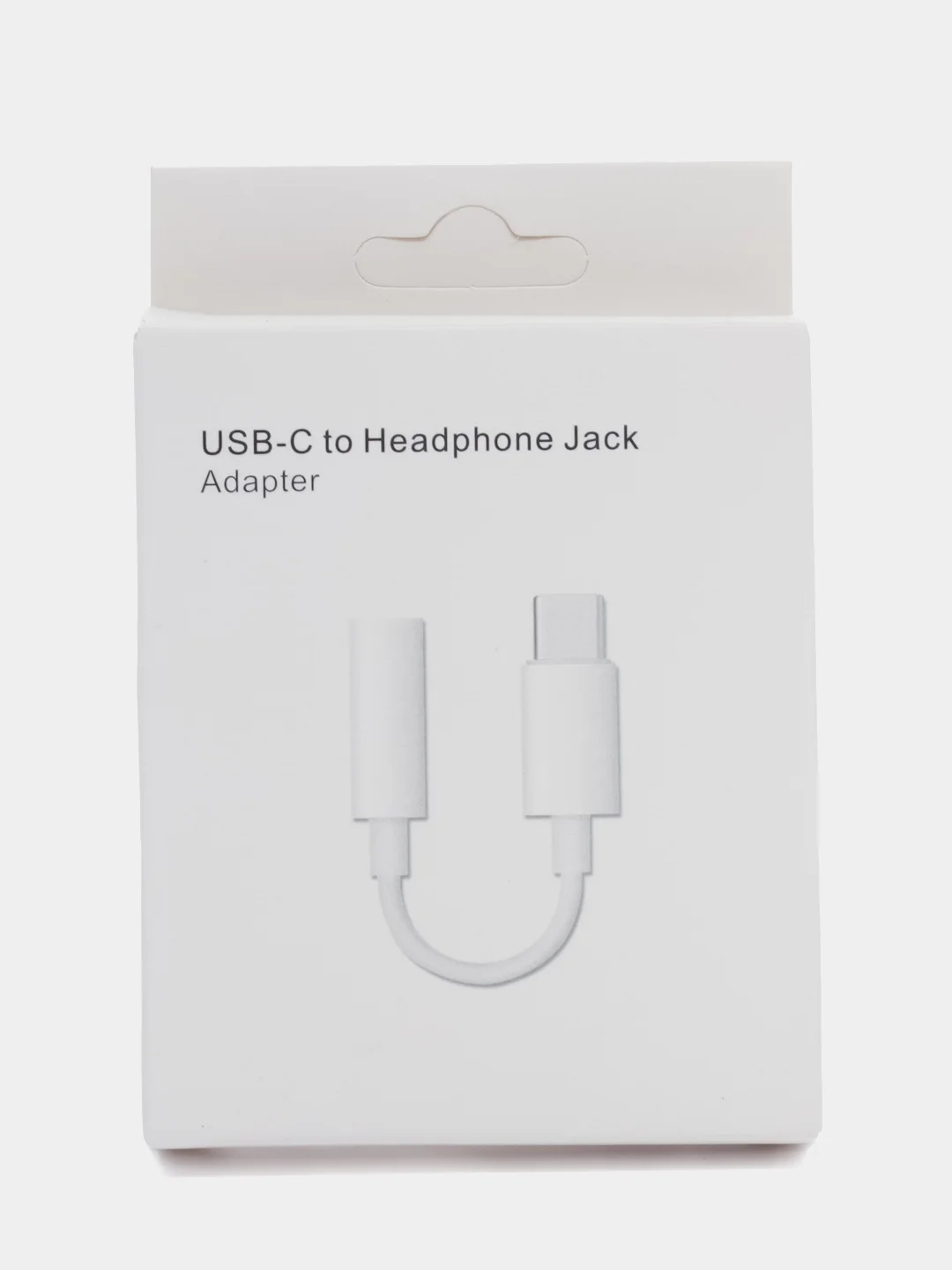 Черный адаптер переходник с USB Type-C на Jack 3,5мм/ белый