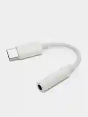 Черный адаптер переходник с USB Type-C на Jack 3,5мм/ белый