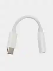 Черный адаптер переходник с USB Type-C на Jack 3,5мм/ белый