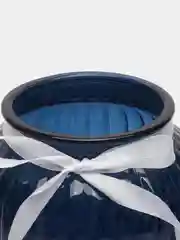 Индиго ваза для цветов Луана-1, 20 см, настольная