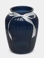 Индиго ваза для цветов Луана-1, 20 см, настольная